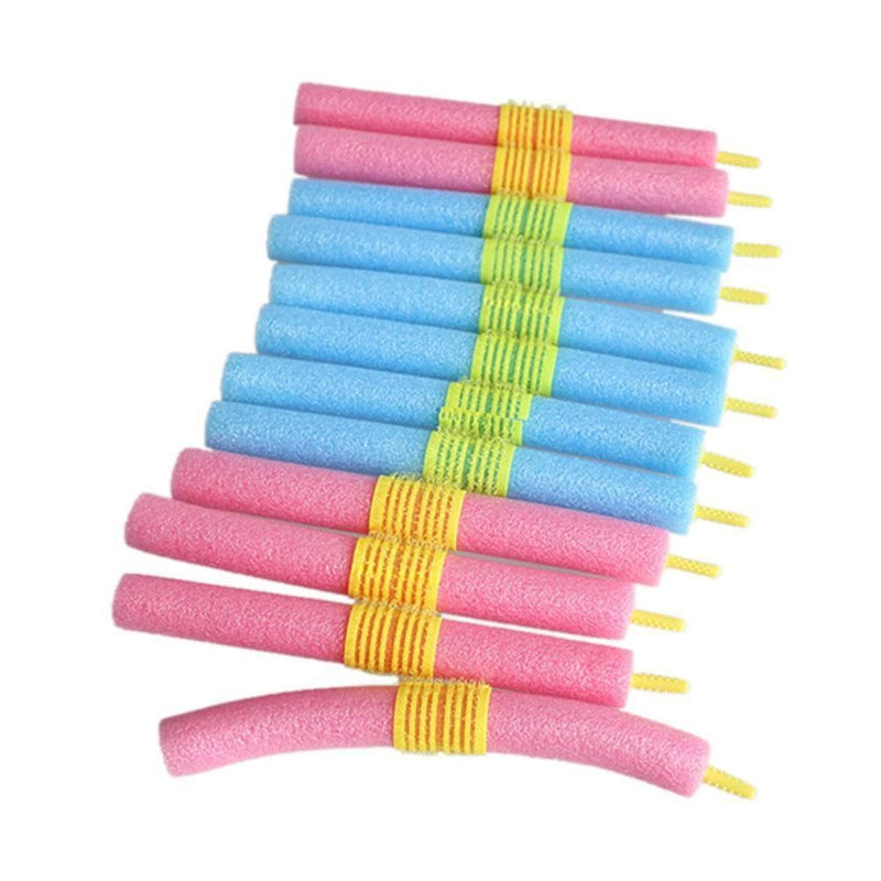 Women Sponge Pink/Blue DIY Styling Tools Hair Curling Salon Foam Hair Curler