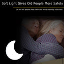 Creative LED Small Night Light Smart Induction Bedside Lamp (White Moon) Newly