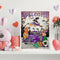 Frameless Oil Paint By Numbers Purple Gnome DIY Canvas Picture Craft Kit