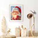 DIY 5D Mosaic Santa Claus Rhinestone Drawing Full Round Diamond Painting Kit