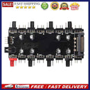 5V/3 Pin ARGB 4 Pin Fan PWM HUB 8 Ports LED Adapter Powered By SATA/Large 4D