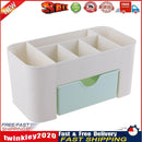 Desktop 6 Grid Makeup Organizer Storage Cosmetic Drawer Case(Light Green) Newly