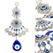 Turkish Blue Eyes Lucky Pendant Wind Chime Rhinestone Wall Door Hanging Ornam