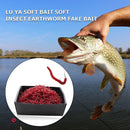 100/200pcs 3.5cm Soft Red Worm Baits Earthworm Carp Fishing Lures Tackles Too