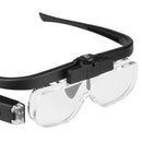 Glasses Magnifier Illuminated Magnifier USB Rechargeable Magnifying Glasses