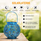 Creative Solar LED Iron Art Hollow Lantern Light Outdoor Decor Lighting Lamp