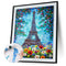 40x50cm Eiffel Tower Frameless Picture Oil Paint By Numbers Hand Painted Drawing