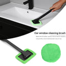 Microfiber Long Handle Window Cleaning Brush Windshield Cleaner (Green) Newly