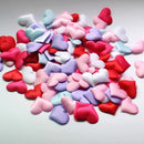 Table Decoration Wedding Party Throwing Rose Petals Love Heart Padded Fabric