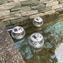 Solar Water Floating Light Magic Ball Waterproof Pool Garden Decor (Warm)