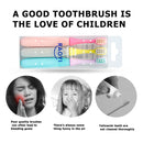 3pcs Children Teeth Whitening Oral Cleaning Stick Cartoon Mushroom Toothbrush