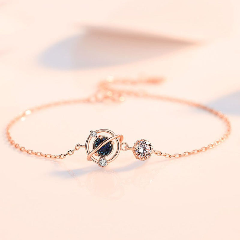 Woman Small Fresh Fashion Sweet Simple Bracelet Planet Design