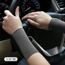 Elastic Wristband Summer Ice Silk Sport Cycling Wrist Brace (Grey 12cm) Newly