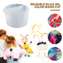 Silicone Split Color Mixing Cup - Multi Channels Paint Divider (3 Channels)