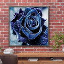 5D Full Drill Diamond Painting DIY Purple Rose Rhinestone Picture Decor Poster