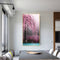 Peach Blossom Oil Paint By Numbers Kit DIY Acrylic Painting on Canvas Frame