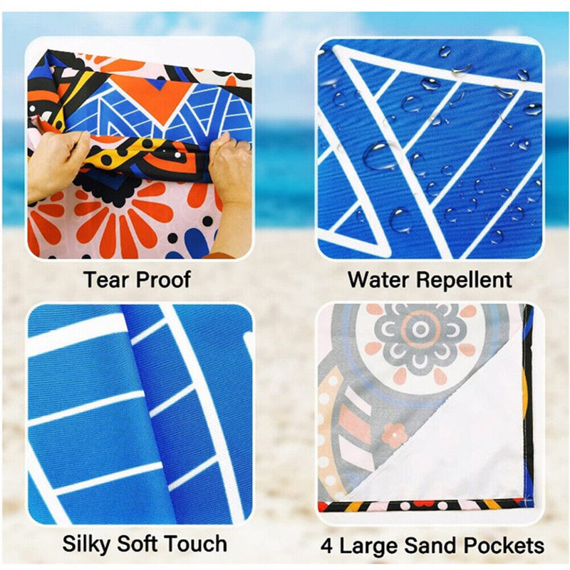 Waterproof Beach Blanket Portable Outdoor Hiking Picnic Camping Playing Mat