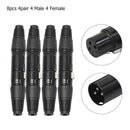8pcs XLR Adapter 3Pin Male Plug and Female Jack Microphone Audio Cable Conn