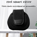 Flannel Fishing Reel Bag Protective Case Cover for Low Profile Baitcasting Wh