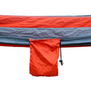 Nylon Parachute Fabric Double Hammock Orange Gray Backyard Relax Supplies