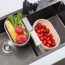 Strainer Sink Drain Shelf Hanging Drip Basket Drain Rack Leftovers Filtration