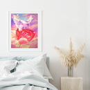 Handmade Angel Cat Heart 5D DIY Full Round Drill Drawing Kit Diamond Painting