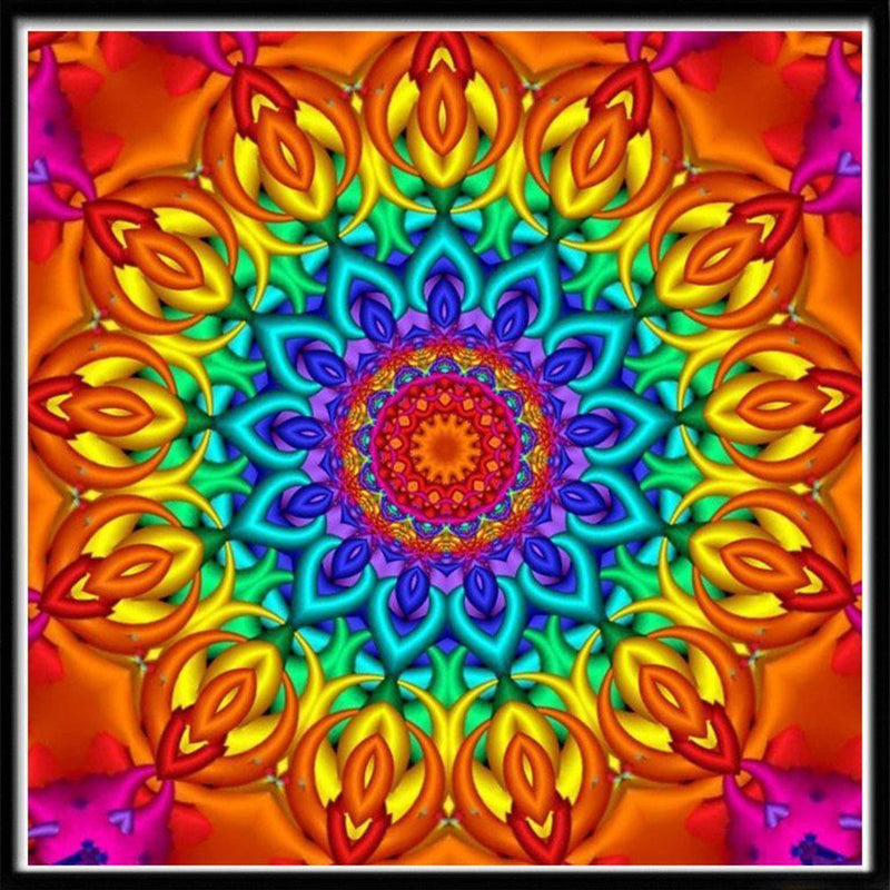 5D DIY Full Drill Diamond Painting Retro Flower Cross Stitch Embroidery (01