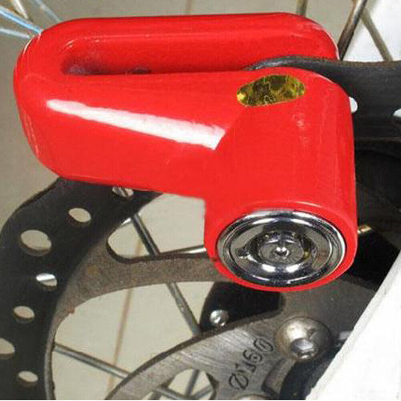 Scooter Bike Bicycle Motorcycle Anti-theft Brake Rotor Disc Lock Red