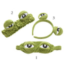 Washing Headband Wide-brimmed Elastic Hairbands Makeup Funny Frog Hairband