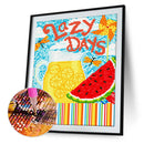 5D DIY Summer Beach Luminous Diamond Painting Full Round Wall Decor Rhineston