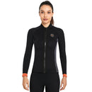 DIVE&SAIL Women 3mm Neoprene Wetsuit Jacket Top Scuba Diving Wet Suit (S) Newly