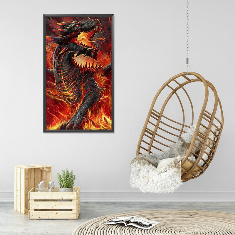 5D Diamond Painting DIY Dragon Full Square Drill Wall Animal Rhinestone Crafts