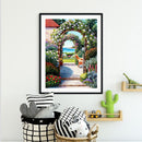 Full Cross Stitch Art Paint 11CT Stamped Yard Door Embroidery Wall Room Ornament