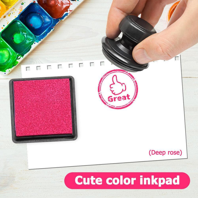 Fingerprint Square Inkpad for DIY Scrapbook Card Paper Craft Stamp (Rose) Newly