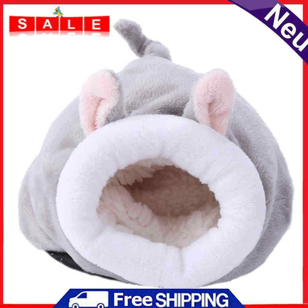 Cute Pet Sleeping House Winter Warm Hamster Puppy Kitten Bed Soft Nest Kennel