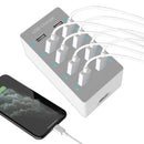 10 Port USB Charger 50W Desktop Charging Station for Phone Tablet (EU) Newly