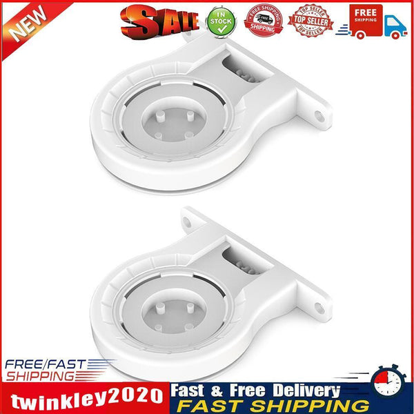 2pcs Smart Bluetooth-compatible Speaker Wall Bracket Outlet Holder (White) Newly