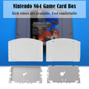For N64 Cart Shell Game Console Cases Replacement (US Transparent White)
