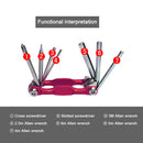 7"" 1 Bicycle Repairing Tools Portable Multifunctional Bike Maintenance Kits