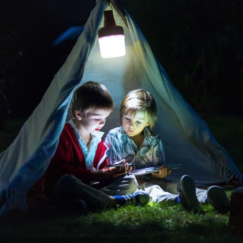 YH-50 Portable LED Bulb Light 3 Mode Solar Powered Rechargeable Camping Light