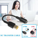 For Lenovo Thinkpad Round Jack to Square Plug Adapter Charger Power Converter`