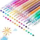 Acrylic Paint Pen 30 Colors Fine Point Tip Permanent Paint Marker Pen (0.7m