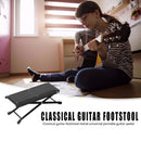 Portable Folding Guitar Footstool Rest Anti-Slip Height Adjustable Footboards