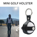 Portable Golf Ball Protective Holder Cover Leather Golf Ball Bag Case Holder
