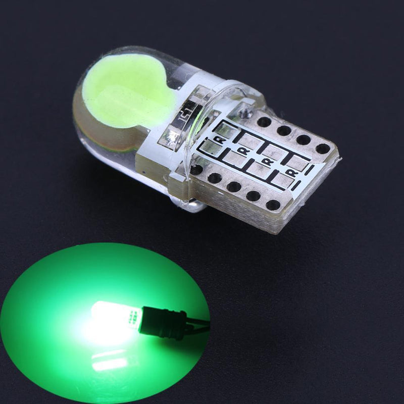 10pcs Lamps 12V T10 W5W Bulb LED Lamp COB Silicone Shell Car Turn Side for U
