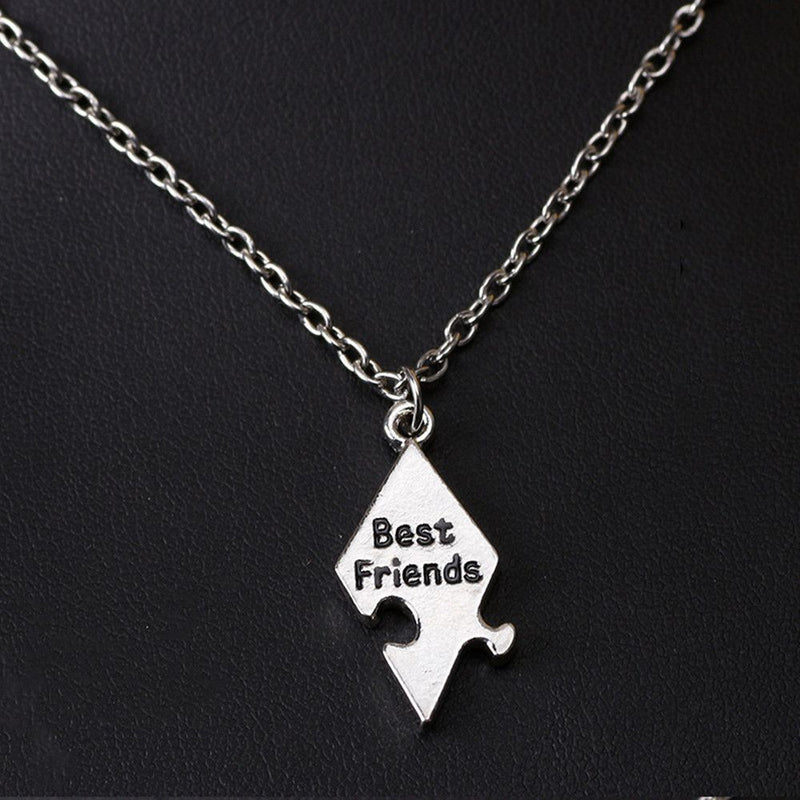 Star Choker Stitching Best Friend Necklace Puzzle Piece Bff Friendship Necklace