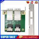 2 Ports Mini SAS Internal SFF-8087 to External HD SFF-8088 PCI SAS Adapter