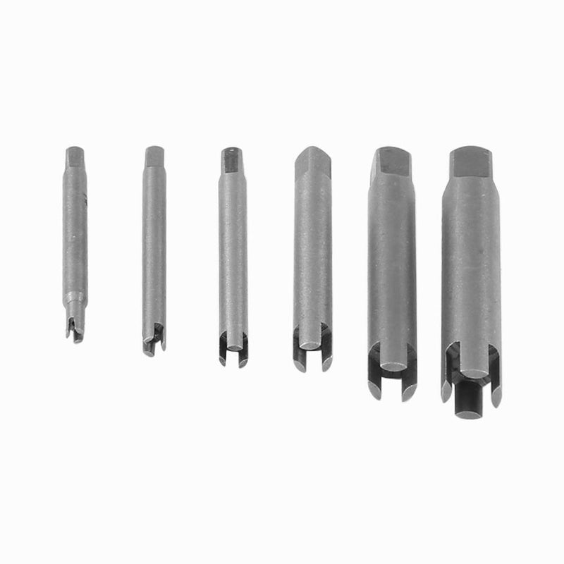 6pcs Damaged Nut Bolt Remover Kit Stud Extractor Broken Bolt Screw Remover Newly