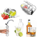 Cocktail Trays Round Big Size Maker 4 Cavity 2.2" Ice Ball Ice Cube Mold