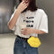 Lips Women PVC Handbags Chain Messenger Bags Shoulder Party Clutch (Yellow)